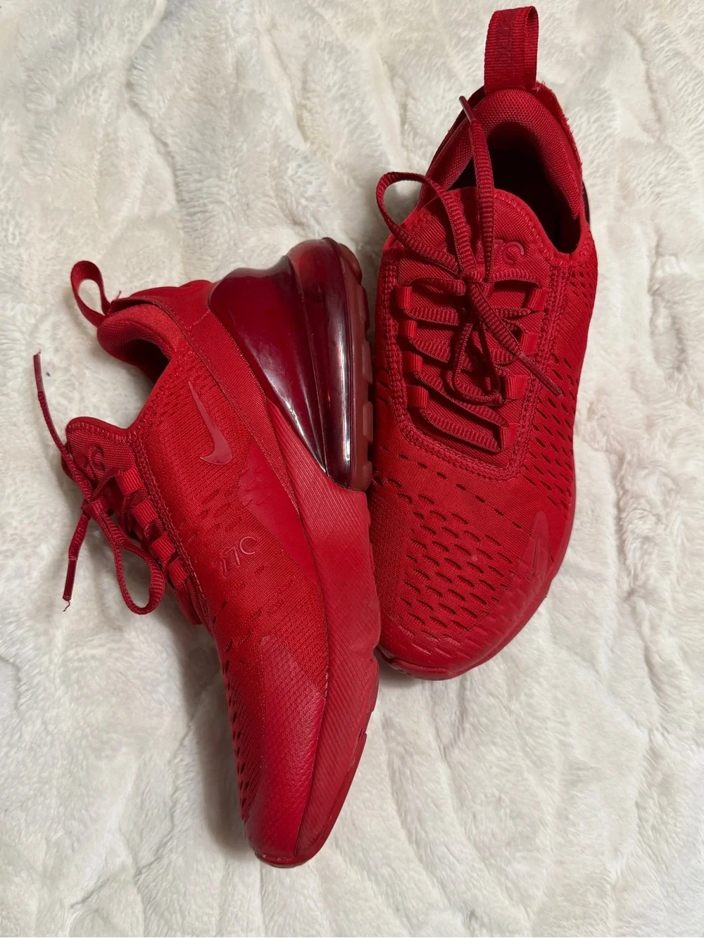 Nike Kids Red Mesh Training Sneakers